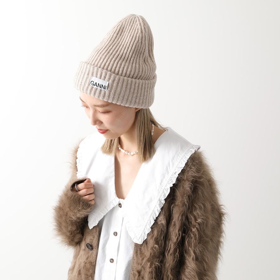 GANNI ガニー ニット帽 Structured Rib Beanie A4429 A6051 GANNI ガニー ニット帽 Structured Rib Beanie A4429 A6051