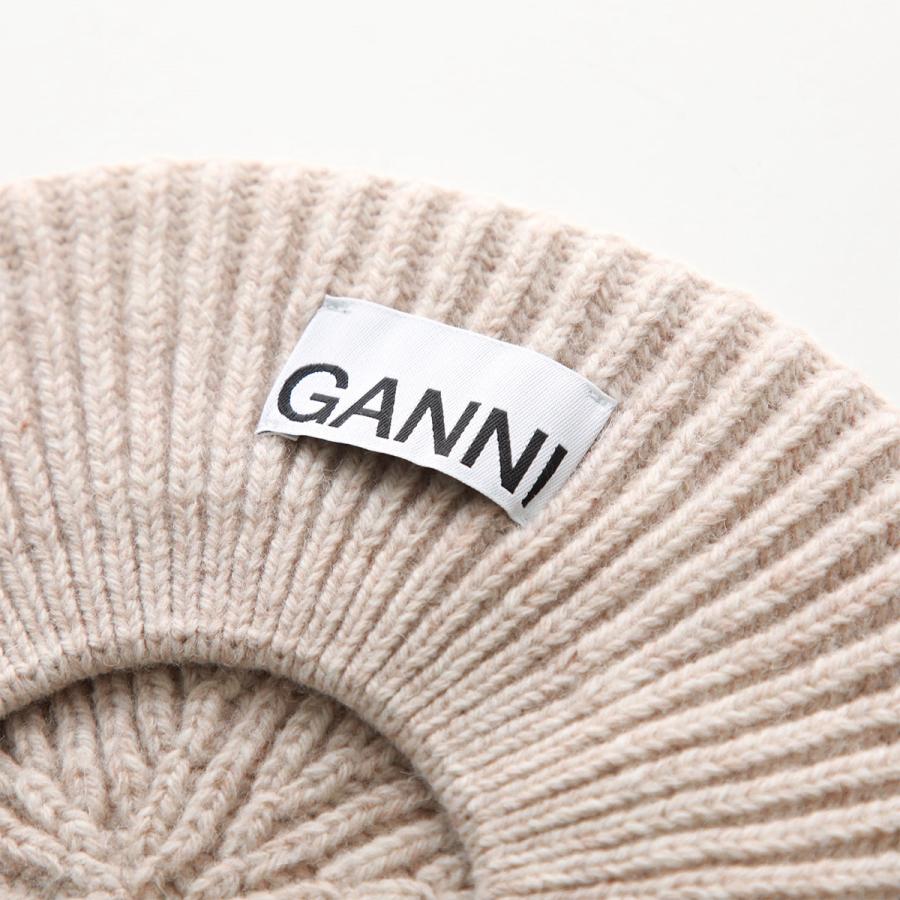 GANNI（ガニー） ベレー帽 Structured Rib Beret A4430 A6055 A6236
