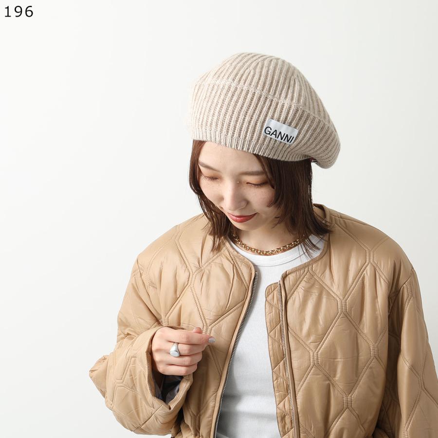 GANNI ガニー ベレー帽 Structured Rib Beret A4430 A6055 A6236 GANNI ガニー ベレー帽 Structured Rib Beret A4430 A6055 A6236