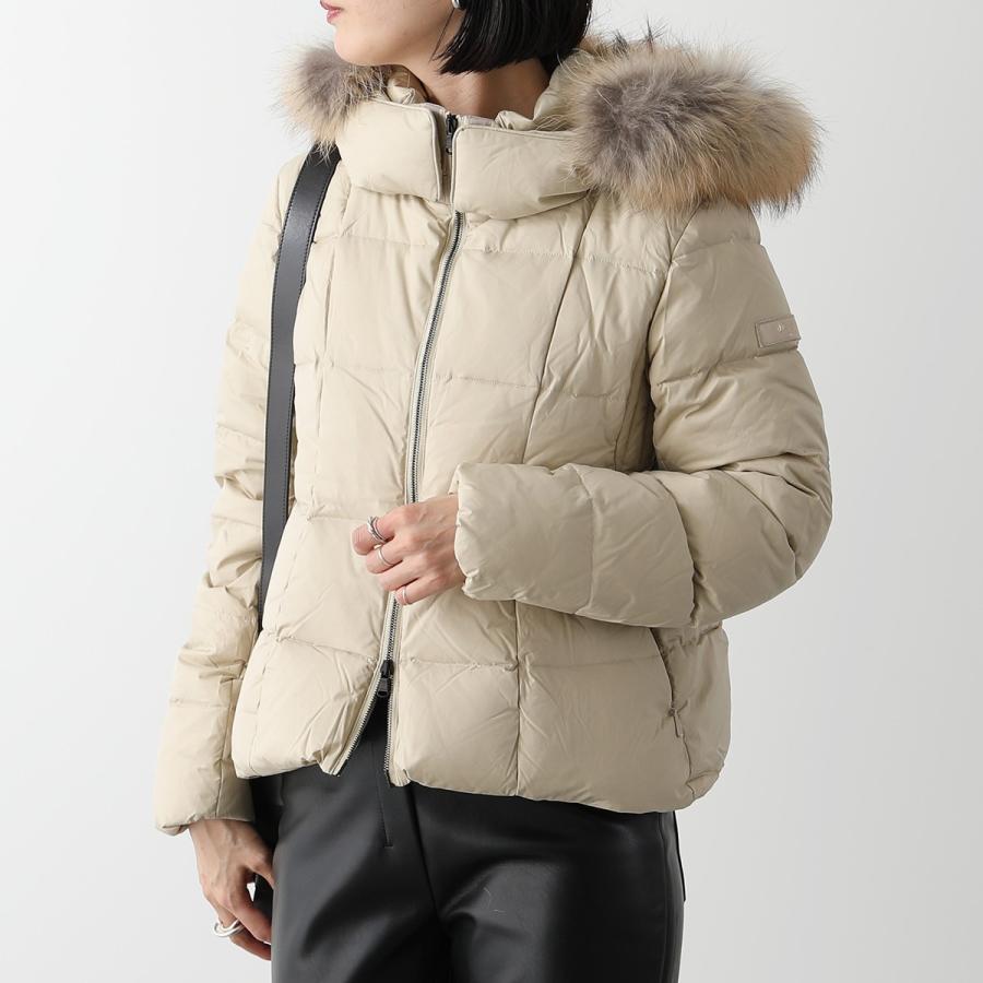 美品タトラス イセラ リバーシブル ダウンジャケット ファー ベージュ M TATRAS タトラス イセラ ISERA ダウンコート ダウンジャケット