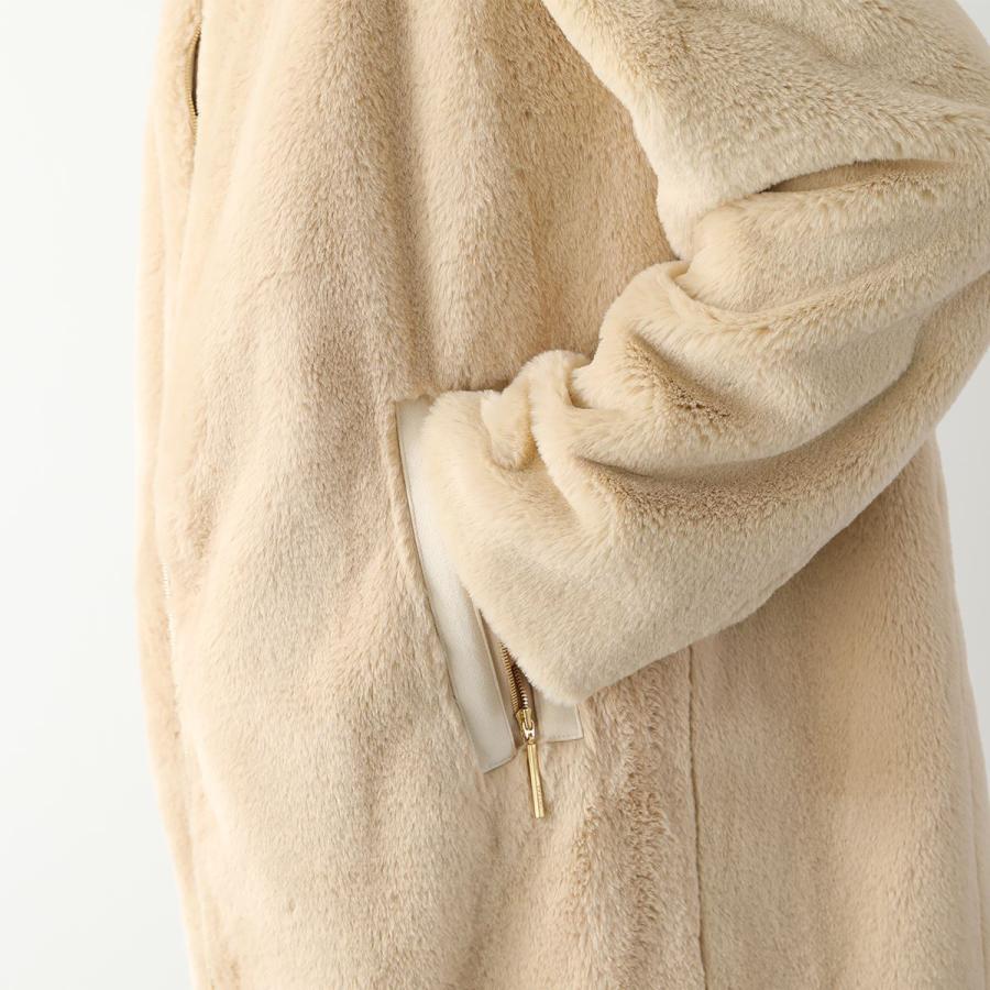 未使用級✨タトラス 2024 TAMIL タミル エコファー コート モカ 01 未使用級✨タトラス 2024 TAMIL タミル エコファー コート モカ 01