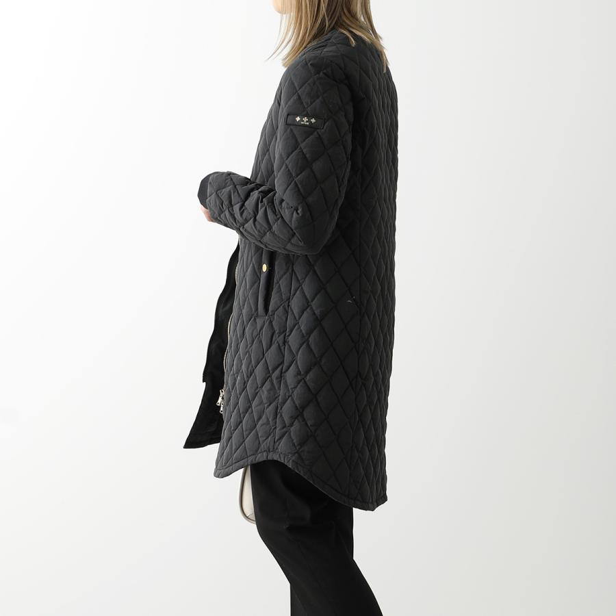 タトラス MIMI ダウンコート キルティング ノーカラー ブラック 02