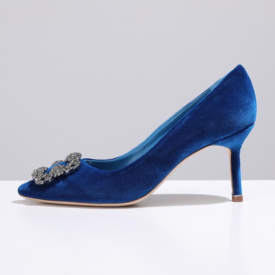 MANOLO BLAHNIK マノロブラニク パンプス HANGISI FMC VELVET