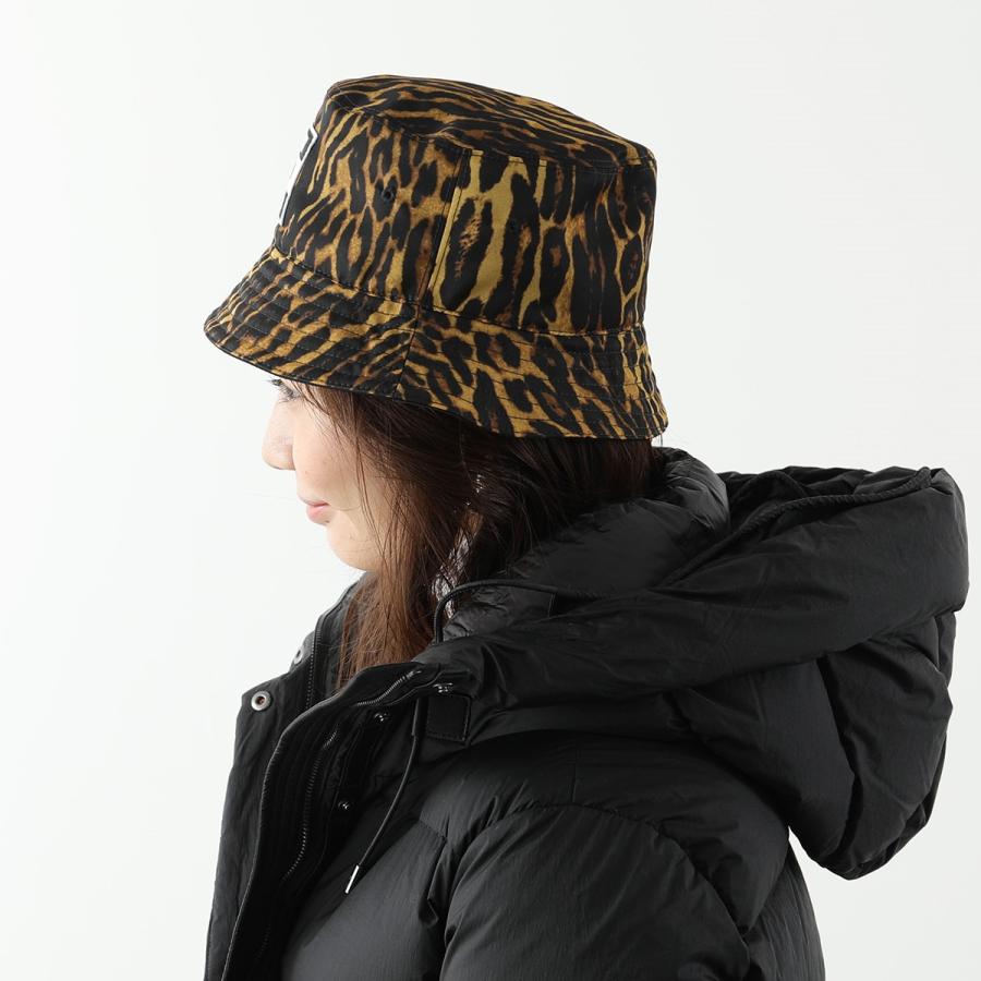 BURBERRY バーバリー バケットハット MH REVERS BUCKET HAT 8023869 レディース リバーシブル レオパード 無地  ロゴ刺繍パッチ 帽子 LEOPARD-PRINT