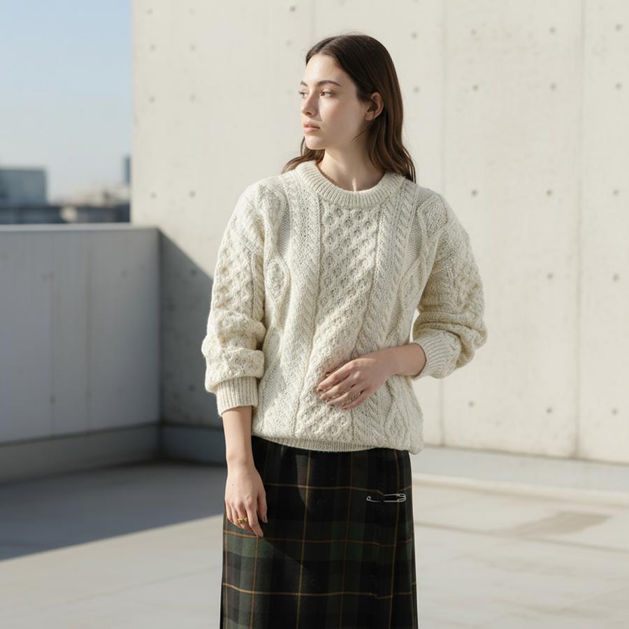 Aran Crafts アランクラフト アランセーター Crew Neck Sweater C1347
