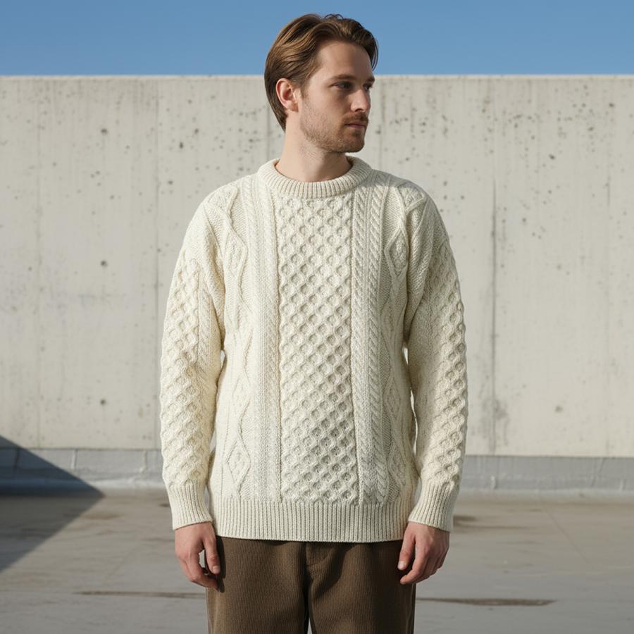 Aran Crafts アランクラフト アランセーター Crew Neck Sweater C1347