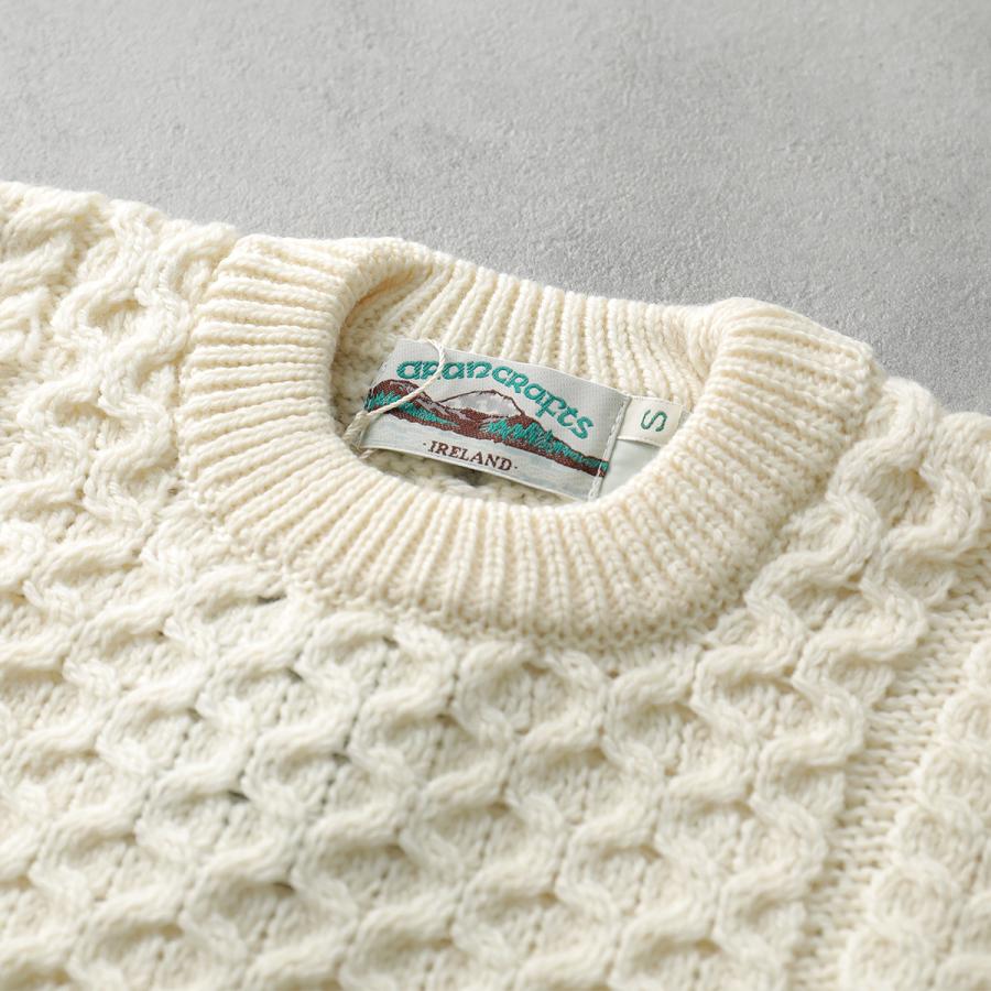 Aran Crafts アランクラフト アランセーター Merino crew neck sweater