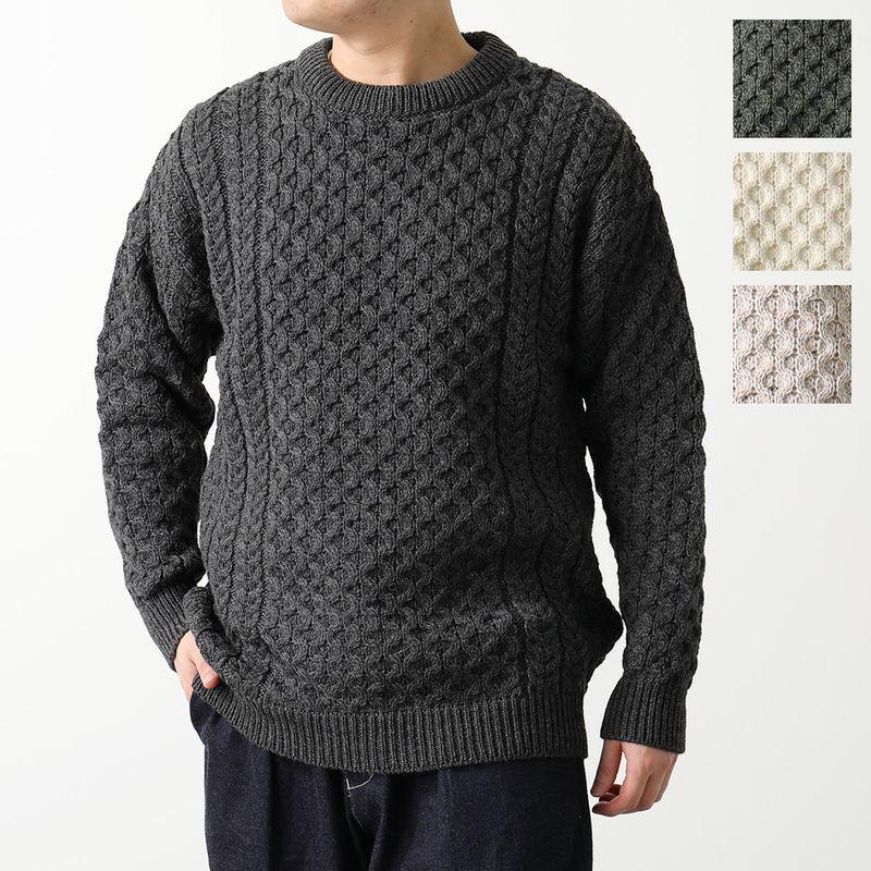 Aran Crafts アランクラフト アランセーター Merino crew neck sweater