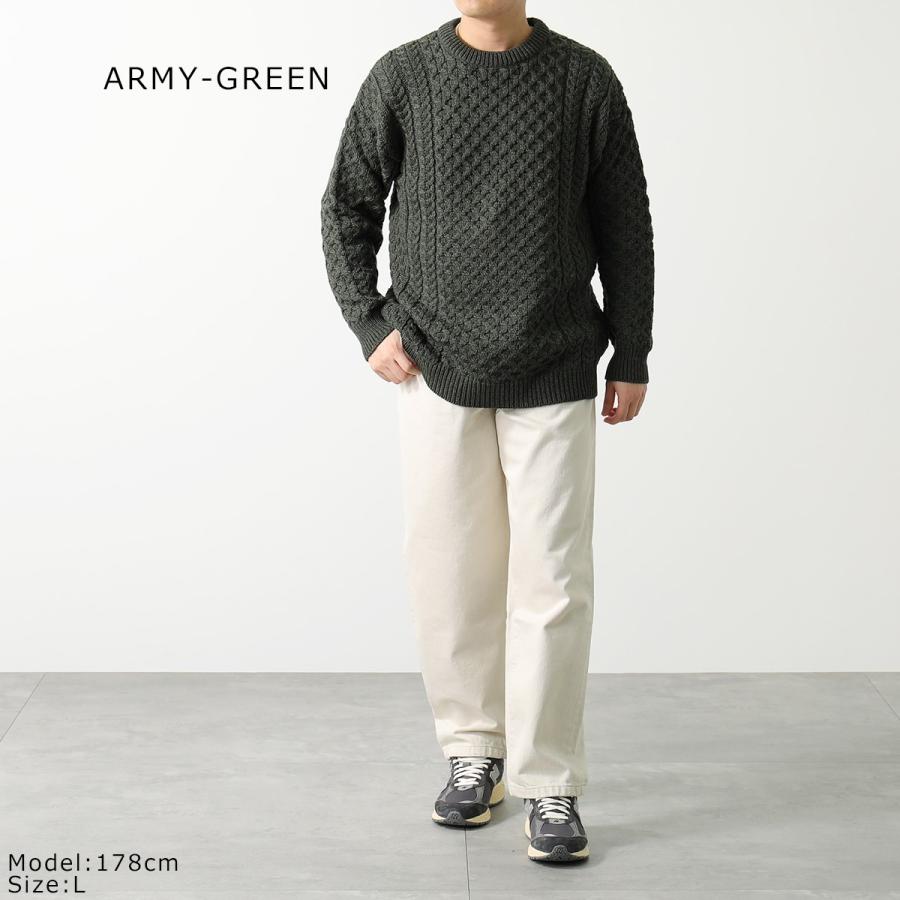 Aran Crafts アランクラフト アランセーター Merino crew neck sweater