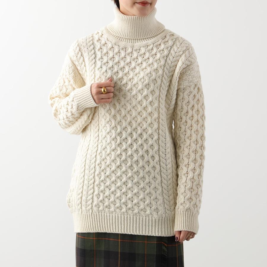 Aran Crafts アランクラフト アランセーター Merino Roll Neck Sweater