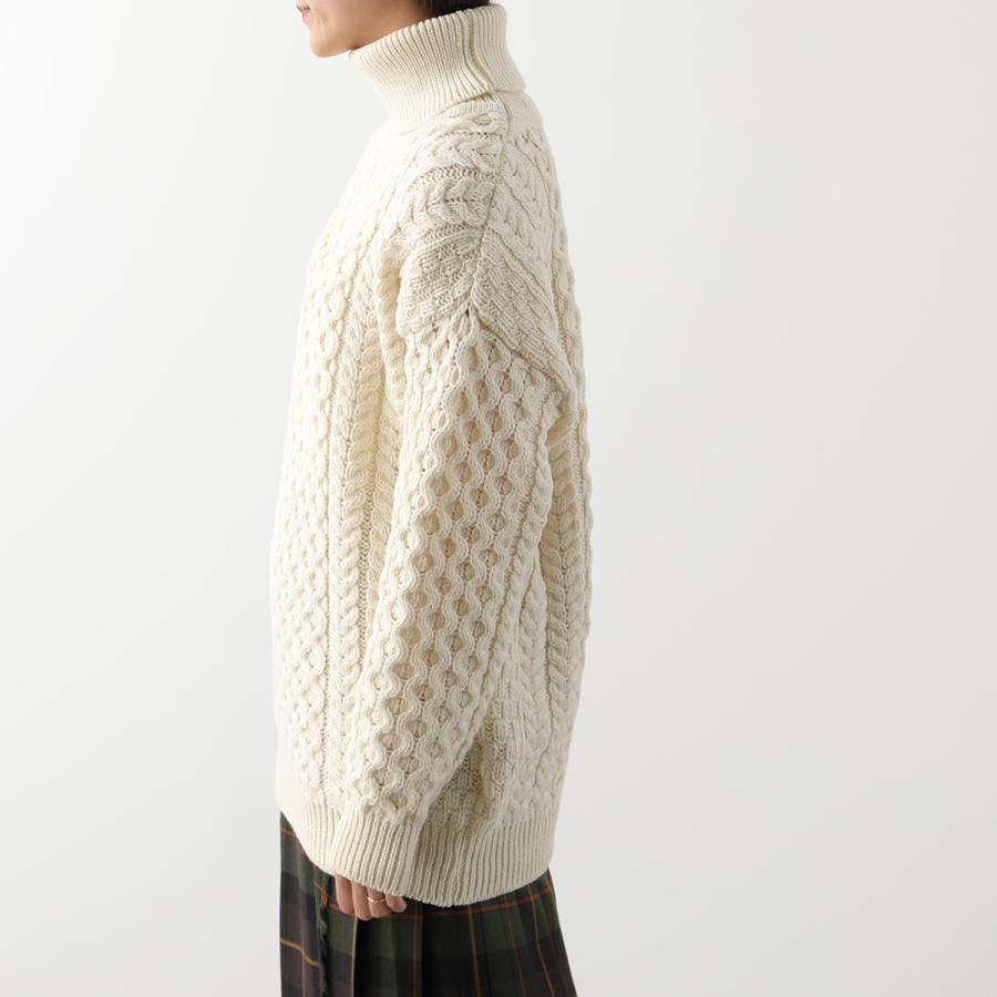 Aran Crafts アランクラフト アランセーター Merino Roll Neck Sweater