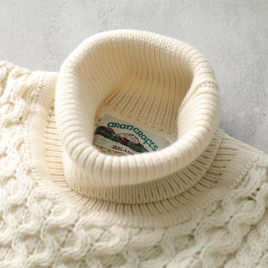 Aran Crafts アランクラフト アランセーター Merino Roll Neck Sweater