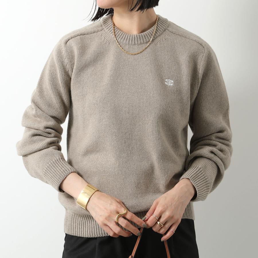 CELINE セリーヌ　コットン&モヘアセーター CELINE セリーヌ セーター 2AE3N743X.01OW レディース ニット