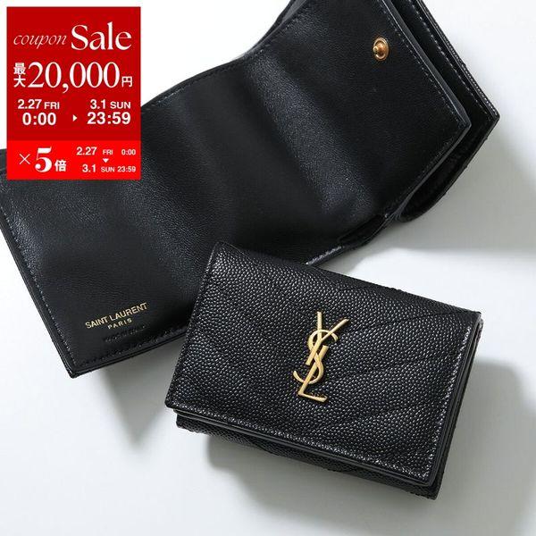 SAINT LAURENT サンローラン 三つ折り財布 668274 BOWA1 レディース