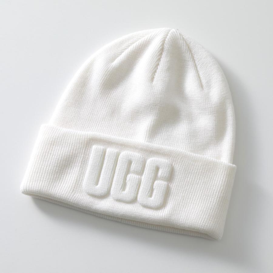 UGG アグ ニット帽 W 3D GRAPHIC LOGO BEANIE 21675 メンズ 立体ロゴ ウールブレンド リブ ビーニー ニットキャップ 帽子 カラー3色｜s-musee｜07