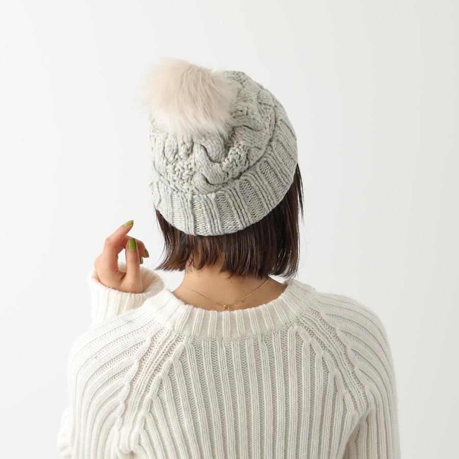 UGG アグ ニット帽 W KNIT CABLE HAT F FUR POM 20060 UGG アグ ニット帽 W KNIT CABLE HAT F FUR POM 20060