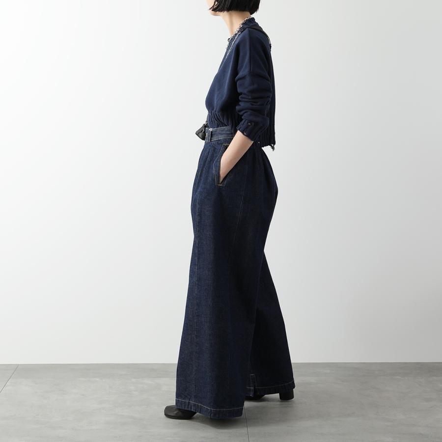 【希少品】 MAISON MARGIELA メゾンマルジェラ 1 10 ワイドデニム S51KA0570 S30736 レディース ジーンズ トラウザー ワイドレッグ コットン ステッチ 470 【S8900537432】(32108円)