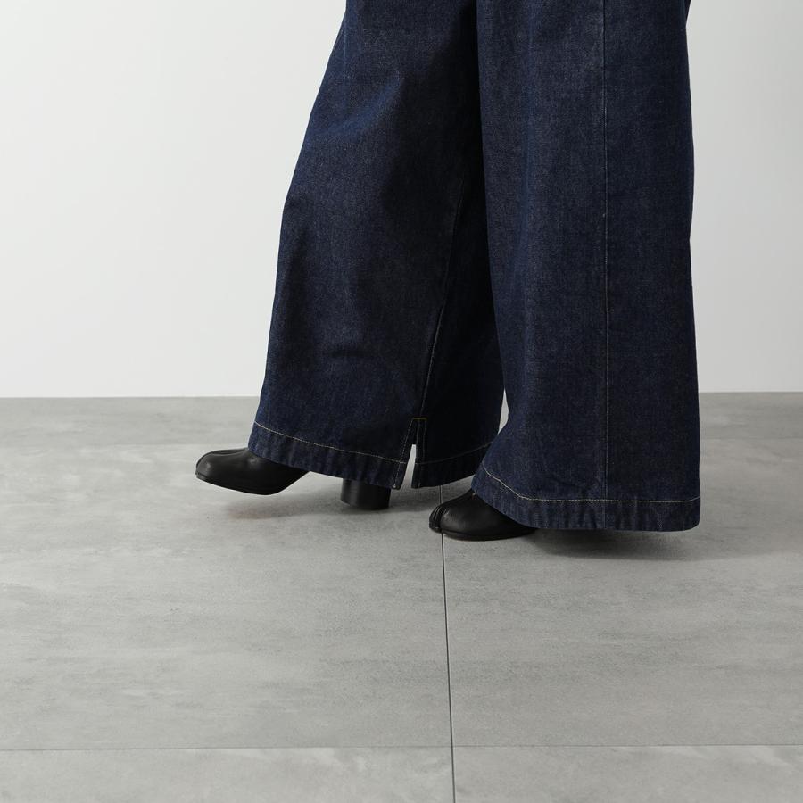 【希少品】 MAISON MARGIELA メゾンマルジェラ 1 10 ワイドデニム S51KA0570 S30736 レディース ジーンズ トラウザー ワイドレッグ コットン ステッチ 470 【S8900537432】(32108円)