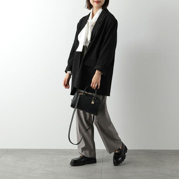 【LOEWE】 ショルダーバッグ/ブラック/アマソナ23  ナパカーフ　ブラック アマソナ23 クロップド バッグ（シャイニーカーフ） ブラック