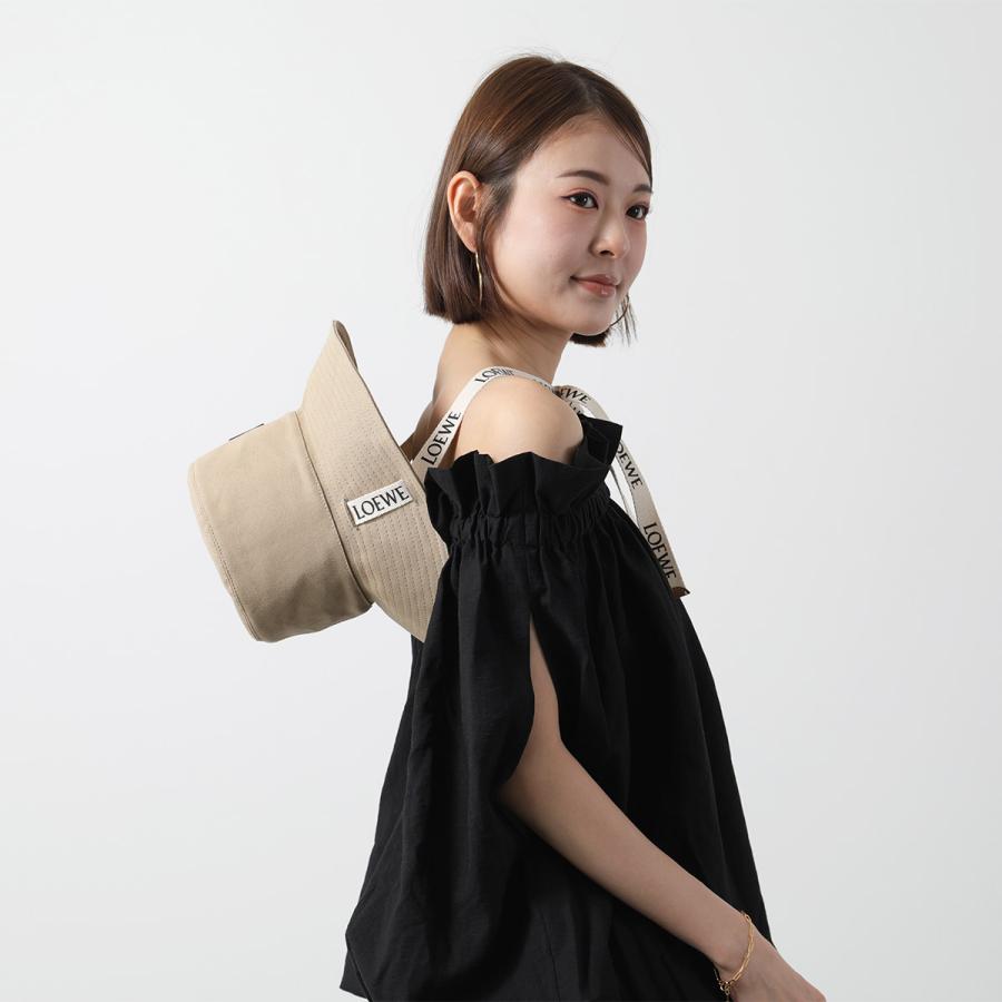 LOEWE ロエベ フィッシャーマンハット K820HF1X16 K820HF1X67 レディース バケットハット コットン キャンバス ロゴ 帽子 カラー3色の画像