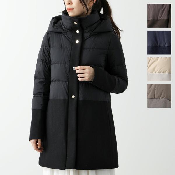 HERNO（ヘルノ） HERNO Globe Lab ダウンコート PI001759D 33344 レディース ナイロン×ウールツイル フード ...