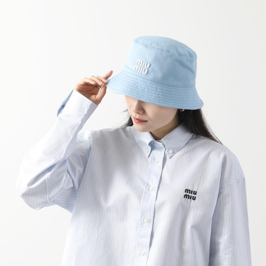 miu MIUMIU ミュウミュウ バケットハット 5HC196 2DXI miu MIUMIU ミュウミュウ バケットハット 5HC196 2DXI