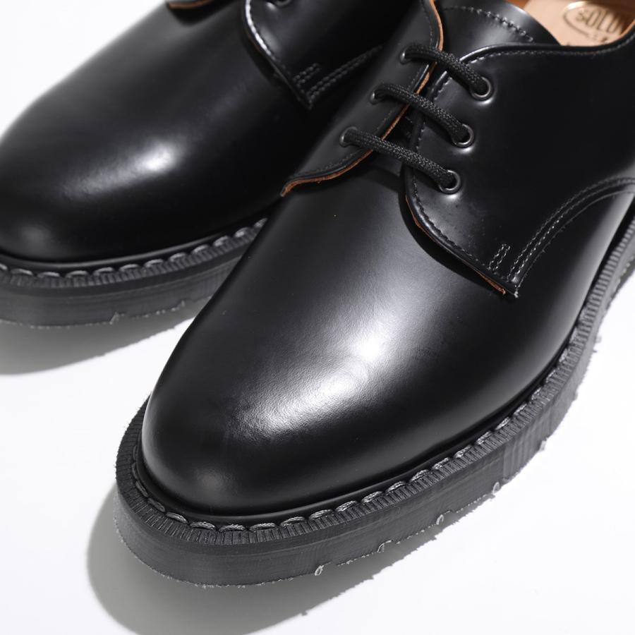 SOLOVAIR ソロヴェアー レザーシューズ 3 Eye Gibson Shoe S3-995-BK-G メンズ 3ホール ギブソンシュー プレーントゥ Fフィット 靴 BLACK｜s-musee｜11