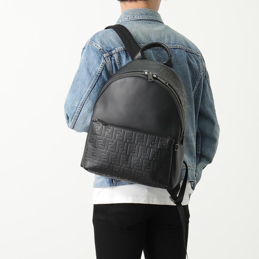 FENDI フェンディ バックパック 7VZ012 A18A メンズ レザー FF FENDI フェンディ バックパック 7VZ012 A18A メンズ レザー FF
