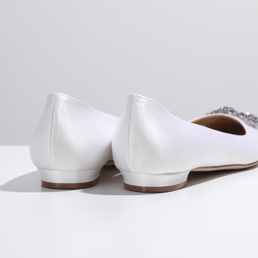 MANOLO BLAHNIK マノロブラニク パンプス HANGISIFLAT FMC SATIN