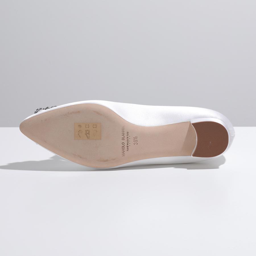 MANOLO BLAHNIK（マノロブラニク） パンプス HANGISIFLAT FMC SATIN
