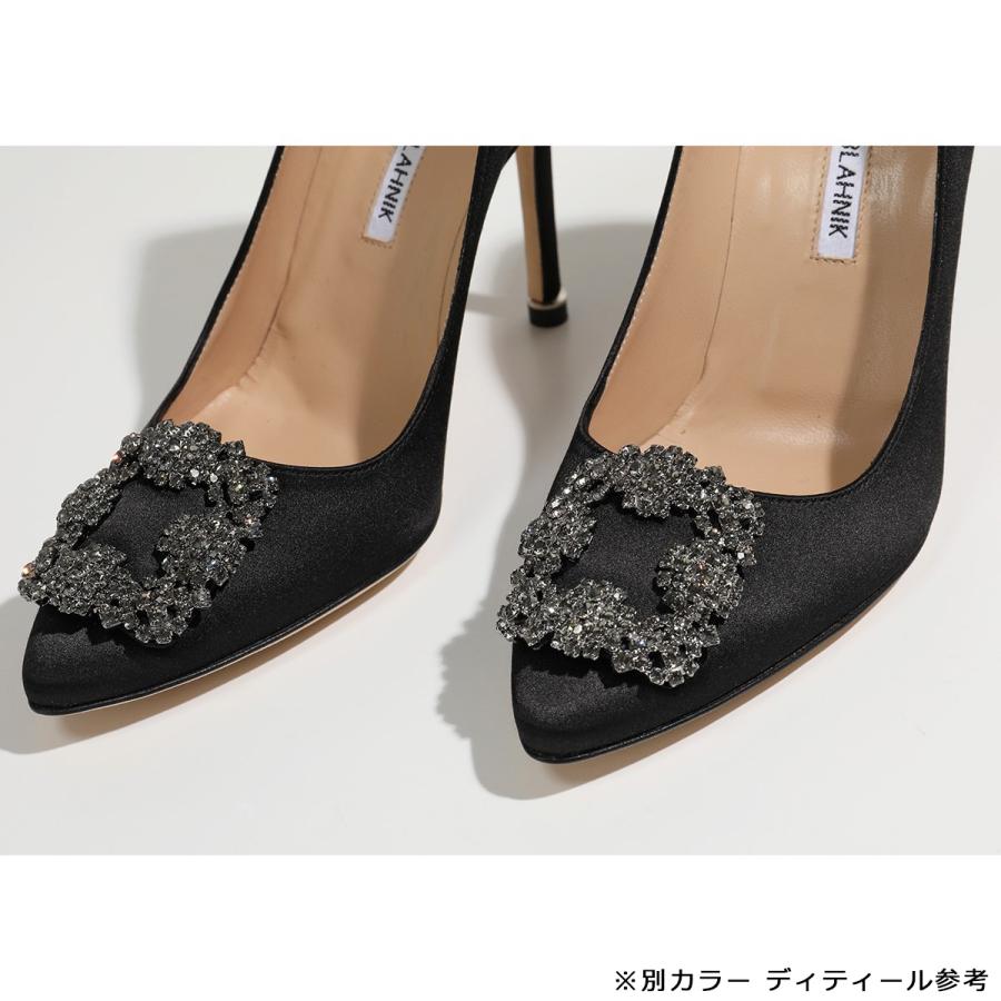 MANOLO BLAHNIK マノロブラニク パンプス HANGISI FMC SATIN 105 