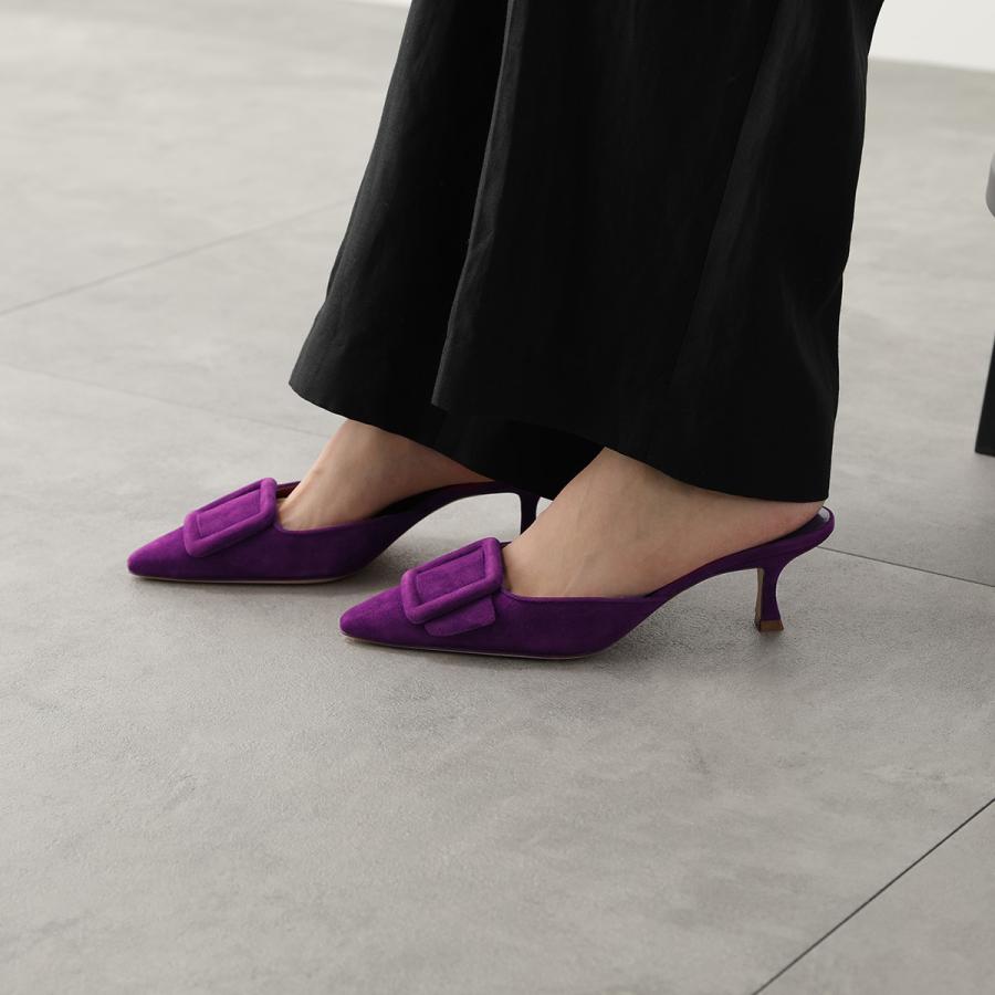 MANOLO BLAHNIK マノロブラニク ミュール MAYSALE SUEDE メイセール