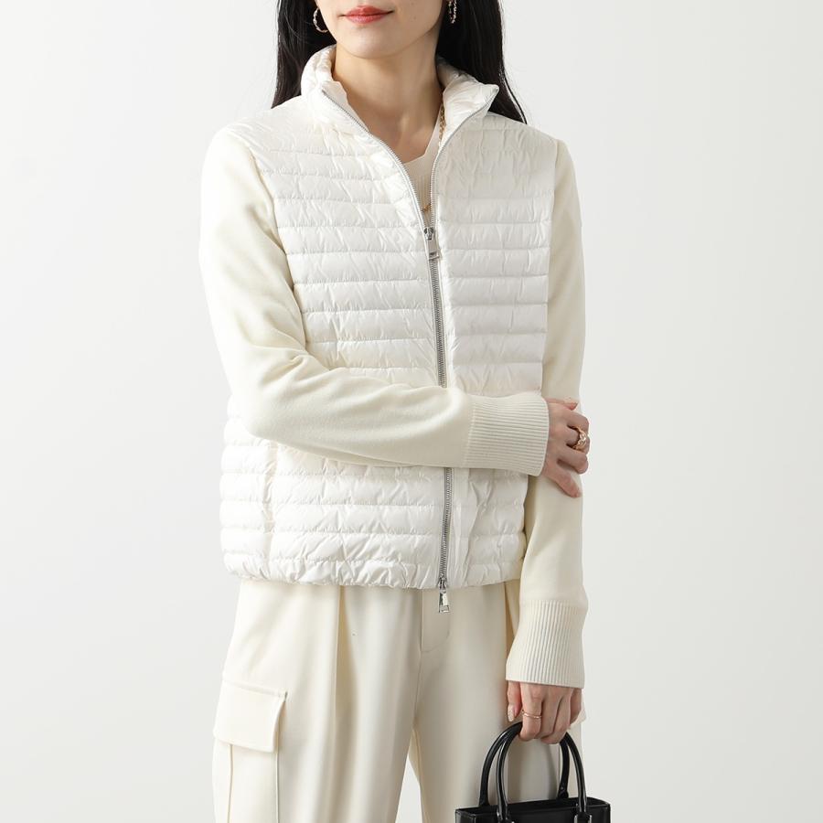 MONCLER モンクレール ダウン カーディガン Padded Wool Cardigan 9B00017 M1131 レディース ニット  ウールカーディガン ナイロン ロゴ カラー2色