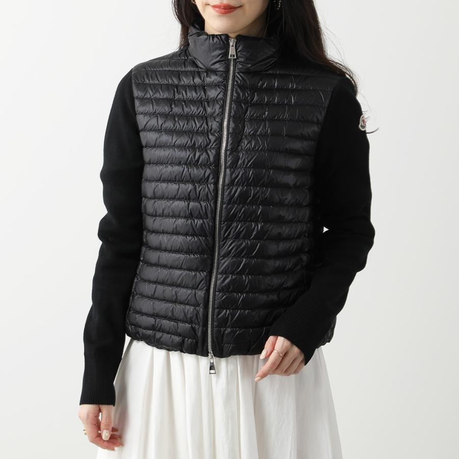 超人気美品☆ モンクレール フード付ダウンカーディガン S ブラック