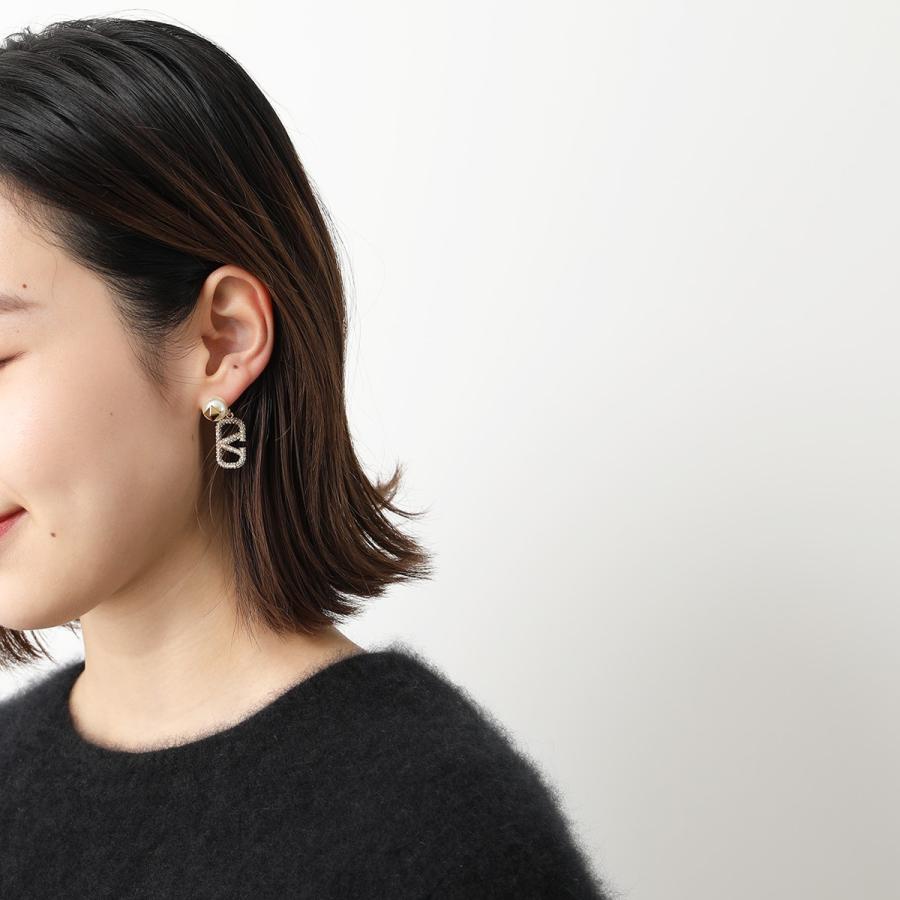 極美品 Valentino ヴァレンティノ ピアス 片耳 ラインストーン 極美品 Valentino ヴァレンティノ ピアス 片耳 ラインストーン