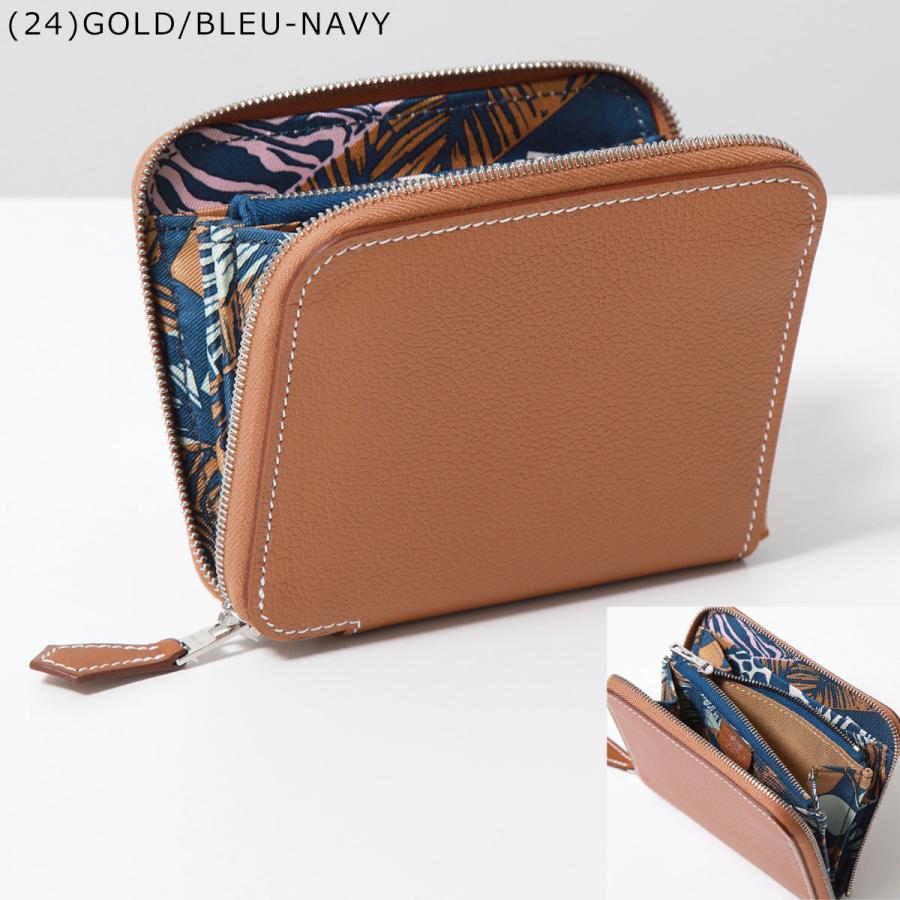HERMES エルメス 二つ折り財布 アザップ シルクイン コンパクト HERMES エルメス 二つ折り財布 アザップ シルクイン コンパクト