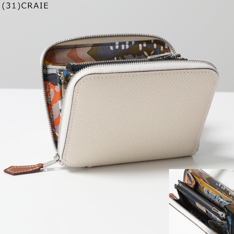 HERMES エルメス 二つ折り財布 アザップ シルクイン コンパクト HERMES エルメス 二つ折り財布 アザップ シルクイン コンパクト