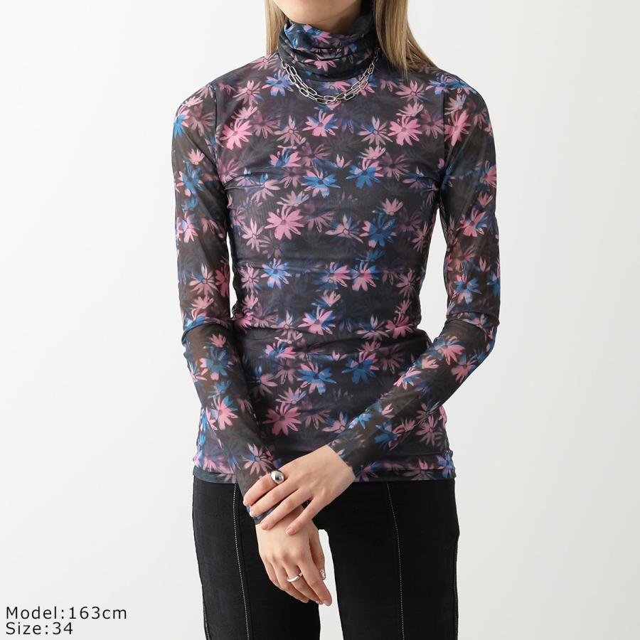 GANNI（ガニー） 長袖 Tシャツ T3289 3598 レディース シアー メッシュ 