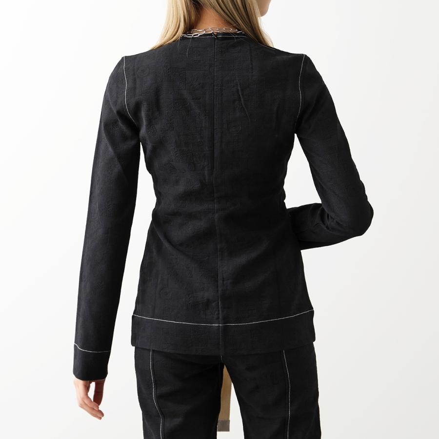 GANNI ガニー ブラウス Stretch Jacquard Ruched Blouse F7369 6595  