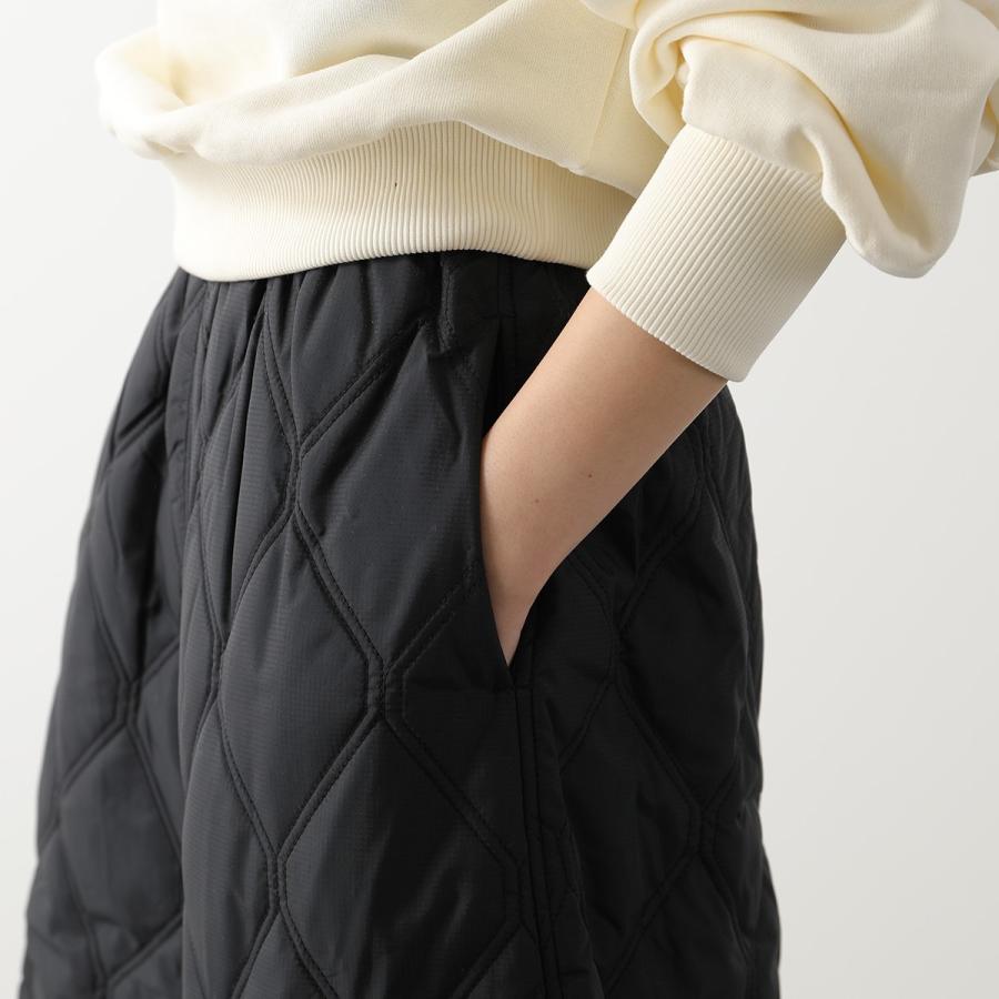 GANNI（ガニー） フレアスカート Ripstop Quilt Wavy Hem Skirt F7437
