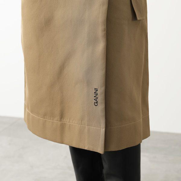 GANNI ガニー ラップスカート Heavy Twill Wrap Midi Skirt