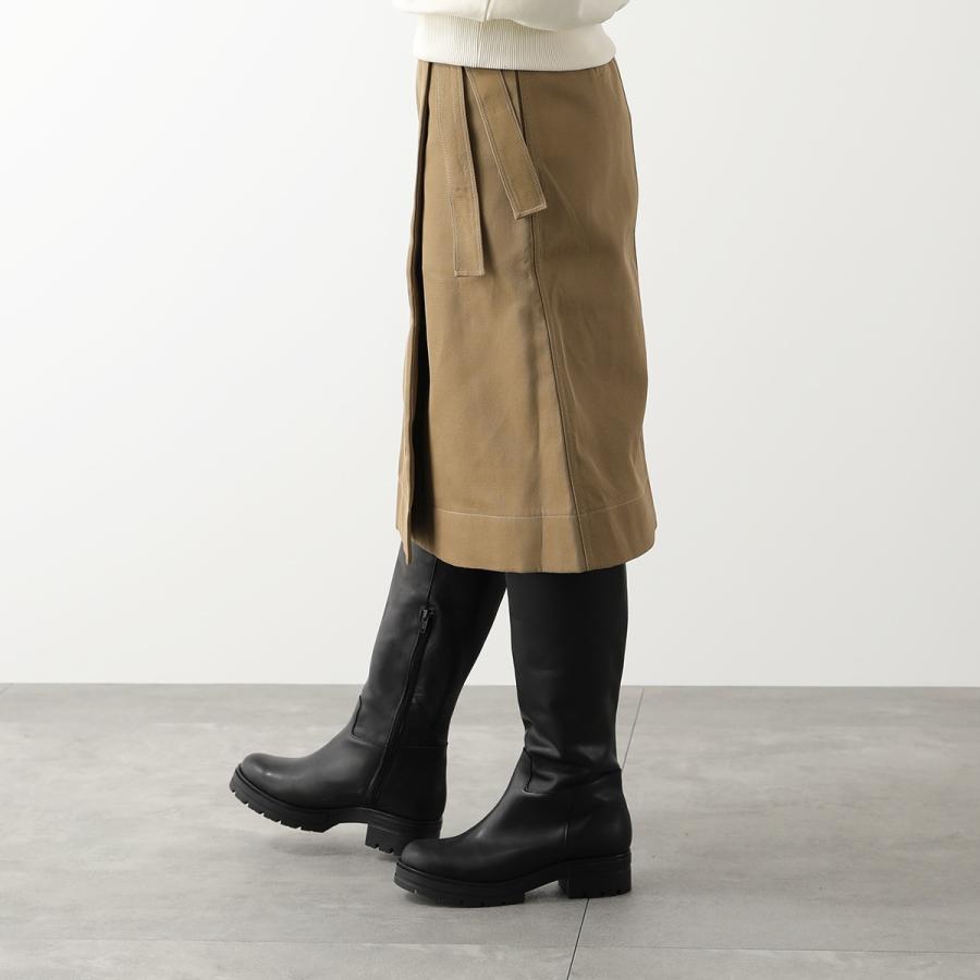 GANNI ガニー ラップスカート Heavy Twill Wrap Midi Skirt F7353 6470