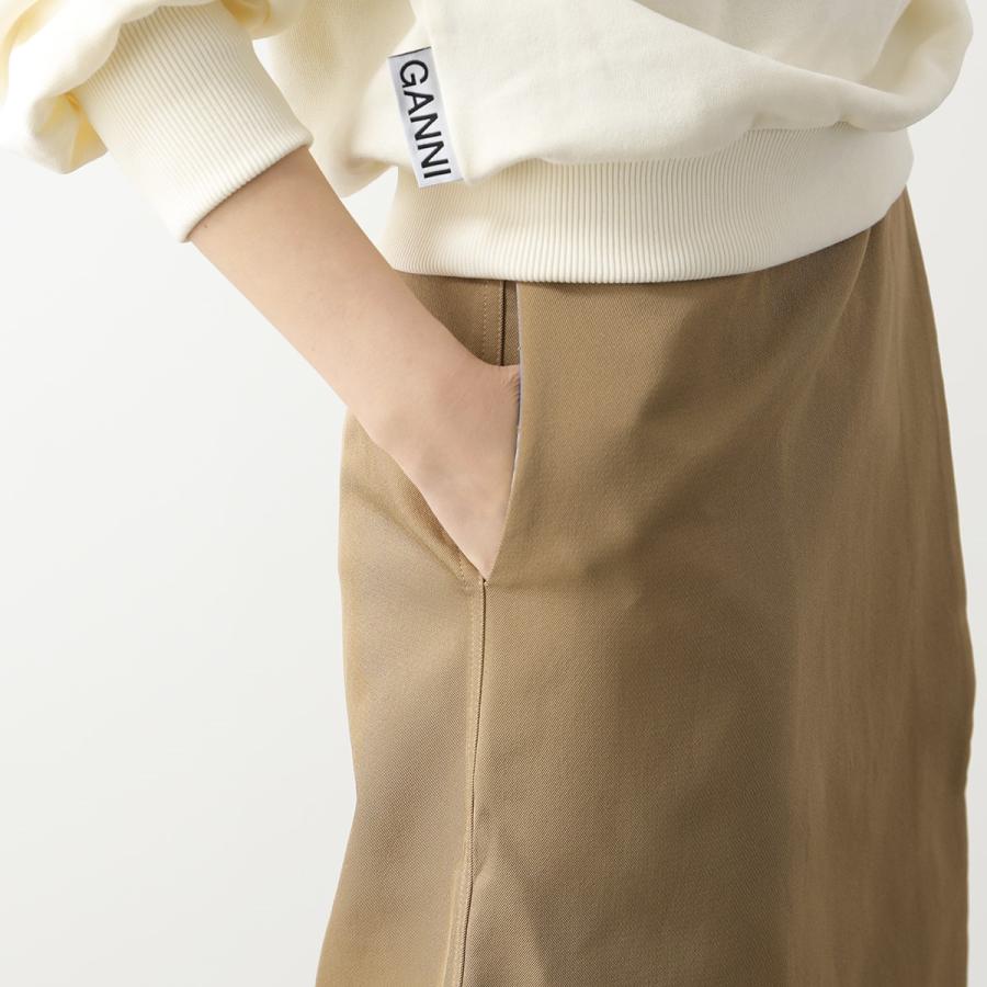 GANNI ガニー ラップスカート Heavy Twill Wrap Midi Skirt