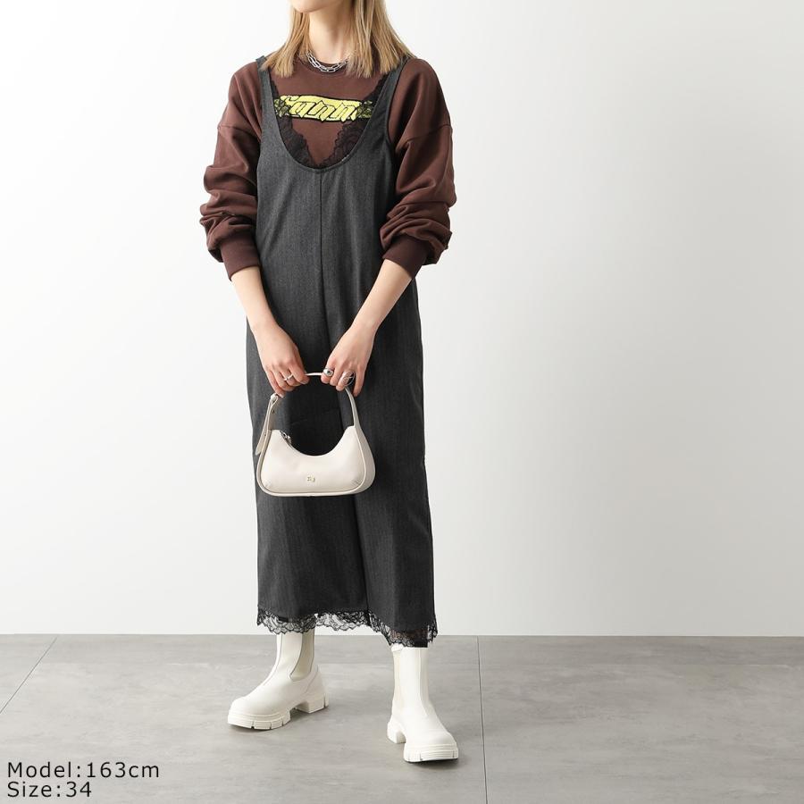 GANNI ガニー ワンピース Drapey Suiting U-neck Midi Dress GANNI ガニー ワンピース Drapey Suiting U-neck Midi Dress