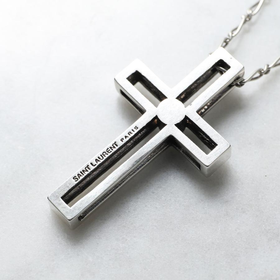 SAINT LAURENT サンローラン ネックレス 687563 Y1526 メンズ クロス 