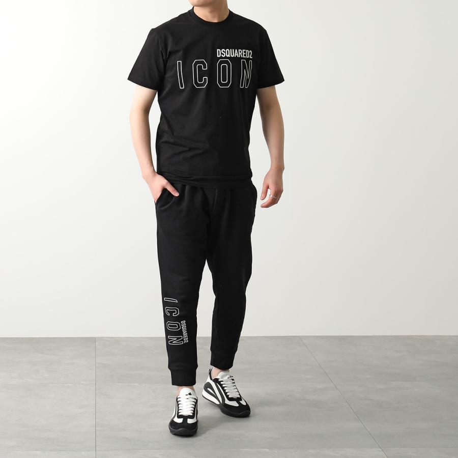 DSQUARED2 ディースクエアード 半袖 Tシャツ ICON OUTLINE COOL S79GC0063 S23009 メンズ ロゴ ロゴT コットン クルーネック カラー2色｜s-musee｜04