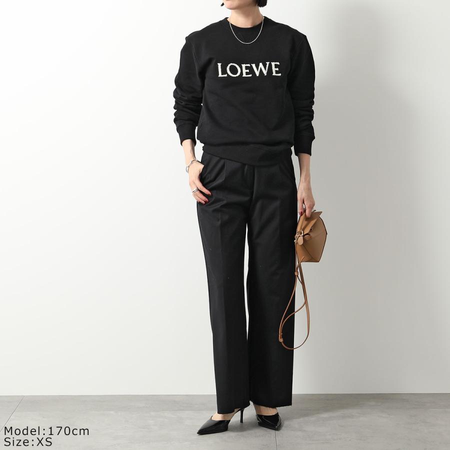 LOEWE ロエベ トレーナー H526Y24J26 メンズ エンブロイダリー スウェットシャツ ロゴ刺繍 長袖 クルーネック 1100/BLACK｜s-musee｜04