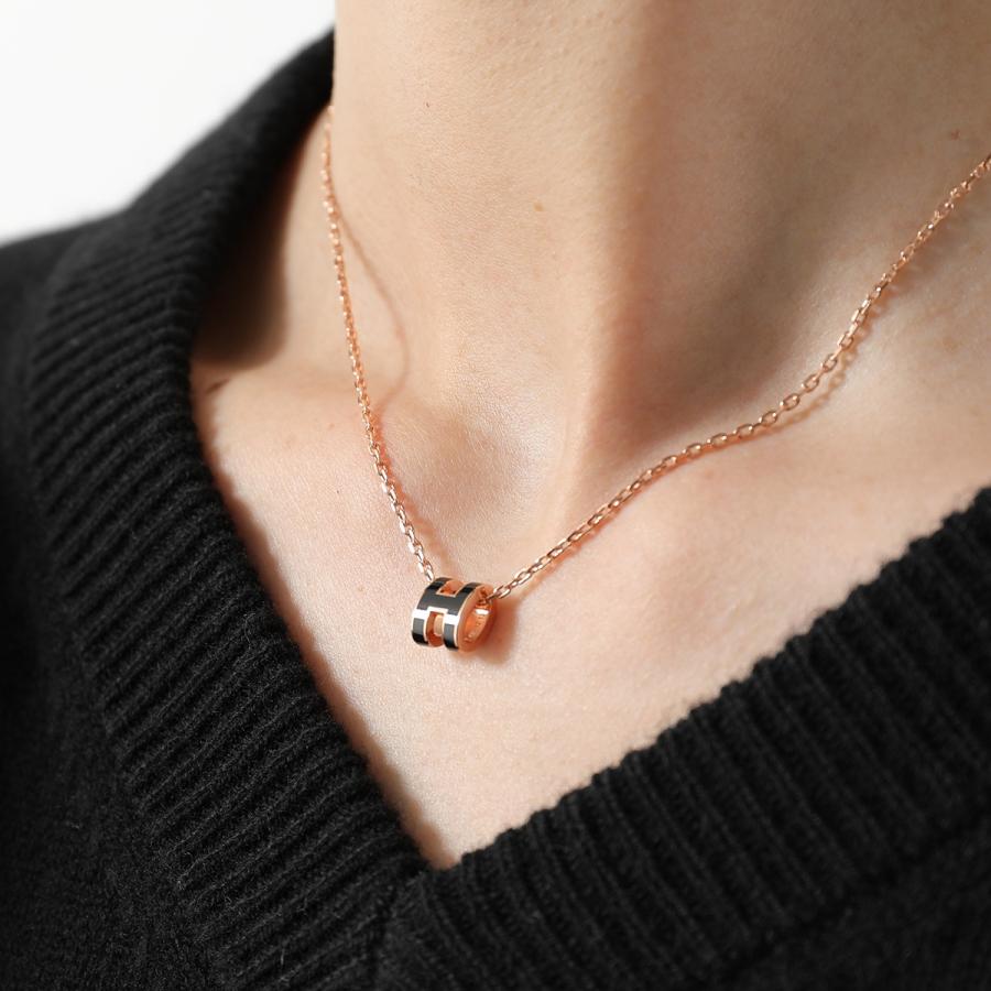 HERMES エルメス ネックレス ポップアッシュ ミニ Pop H MINI H147992F H147991F レディース ゴールド金具 ピンクゴールド金具 ペンダント カラー17色の画像