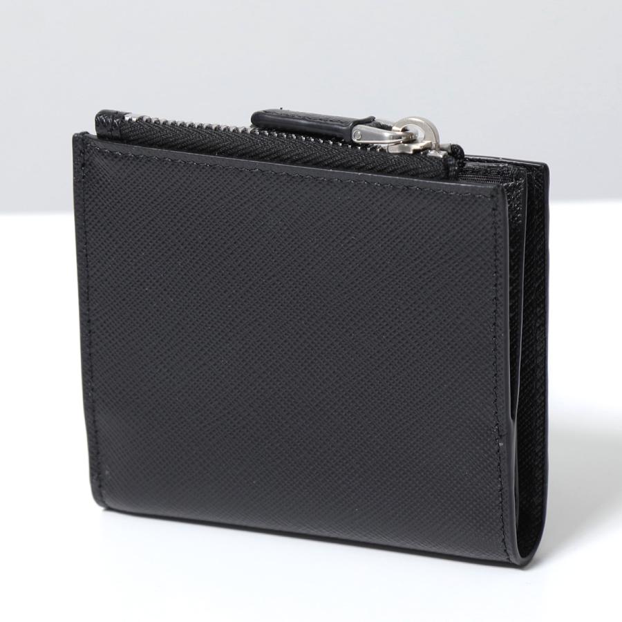 【現行型・未使用に近い】プラダ コンパクトウォレット 二つ折り財布 2MC066 PRADA（プラダ） 二つ折り財布 2MC066 QHH F0002 メンズ レザー ミニ