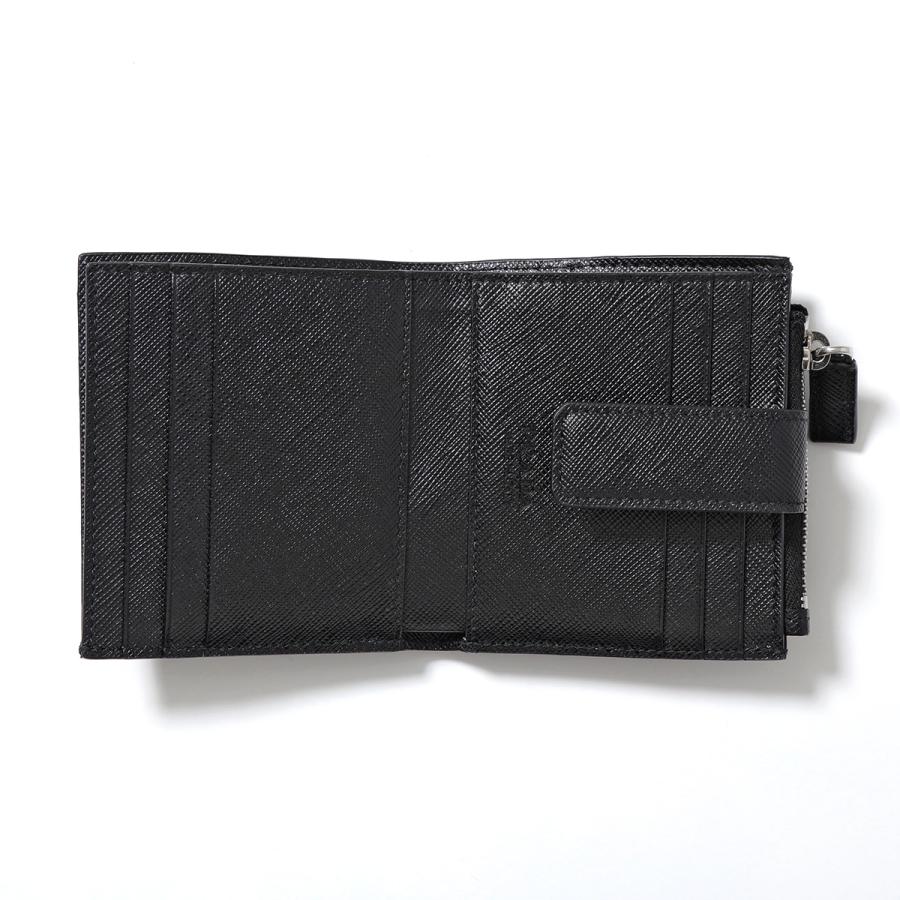 PRADA（プラダ） 二つ折り財布 2MC066 QHH F0002 メンズ レザー ミニ